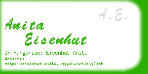 anita eisenhut business card